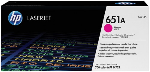 Tonercartridge HPCE343A (651A) 16K magenta