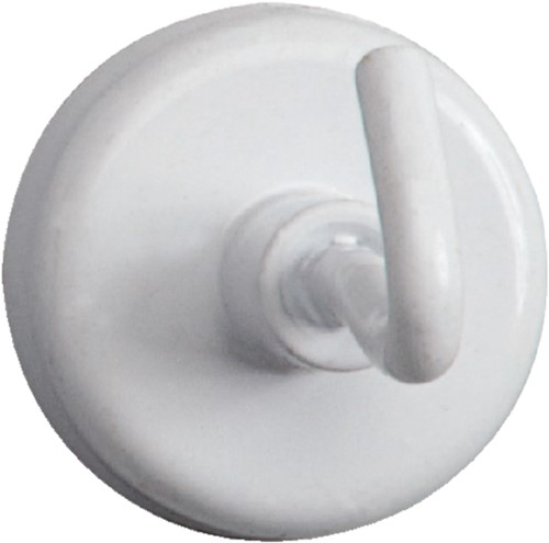 Magneet + haak Maul 25mm 3kg wit ds/5