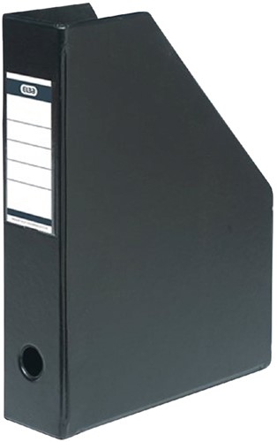 Tijdschriftencassette opvouwbaar A4 zwart