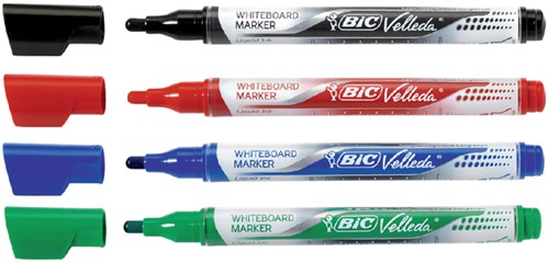 Whiteboardmarker Bic Velleda liquid rond medium zwart-2