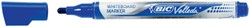 Whiteboardmarker Bic Velleda liquid rond medium blauw