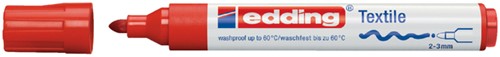 Viltstift Edding 4500 textiel rood