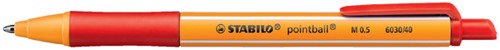 Balpen Stabilo Pointball rood