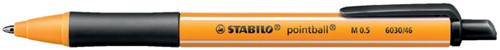 Balpen Stabilo Pointball zwart