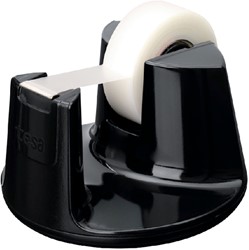 Plakbandhouder Tesa Compact met 1 rol tape 19mmx33m zwart 
