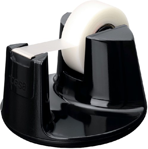 Plakbandhouder Tesa Compact met 1 rol tape 19mmx33m zwart 