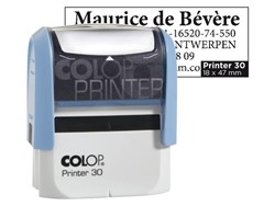 Zelfinktende tekststempels