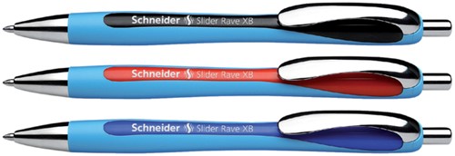 Balpen Schneider Slider Rave blauw/rood-2