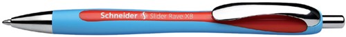 Balpen Schneider Slider Rave blauw/rood