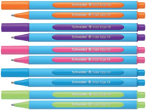 Balpen Schneider Slider Edge oranje extra breed-2