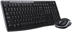 Logitech draadloos toetsenbord+muis MK270