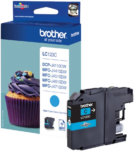 Inktcartridge Brother LC123C cyaan