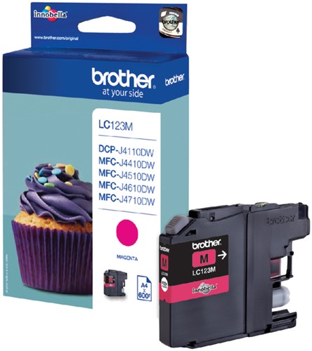 Inktcartridge Brother LC123M magenta