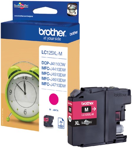 Inktcartridge Brother LC125M HC magenta
