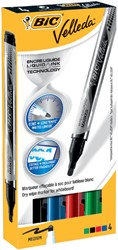 Viltstift BIC Velleda whiteboard rond M assorti 4/st