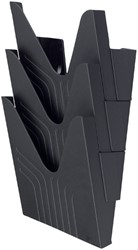 Folderhouder Folio wand set 3 stuks zwart