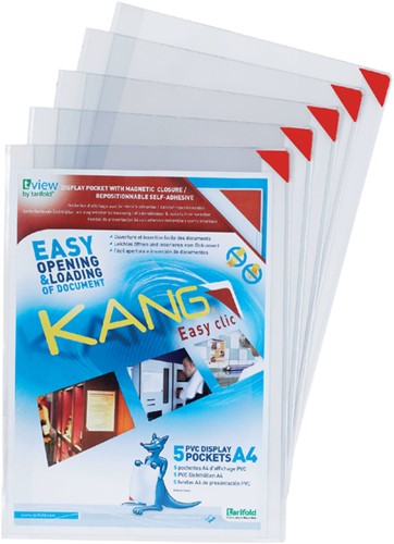 Tarifold infotas A4 zelfklevend strips pk/5