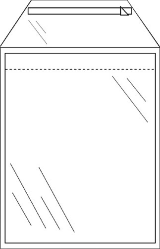 Enveloppen akte 245x350mm zelfklevend transparant pk/50