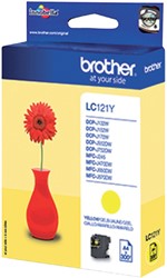Inktcartridge Brother LC121Y geel