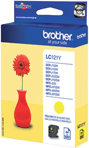 Inktcartridge Brother LC121Y geel