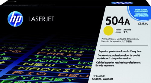 Tonercartridge HPCE252A (504A) 7K geel