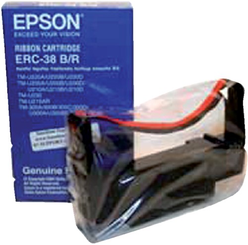 Lint Epson ERC38 zwart/rood