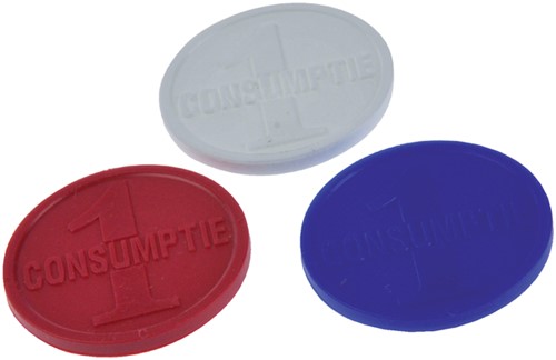 Consumptiemunt rood ds/750