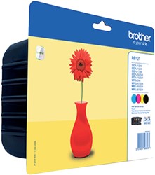 Inktcartridge Brother LC121 Value Pack 1xzwart/3xkleur