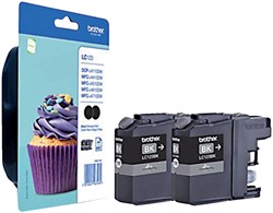 Inktcartridge Brother LC123 zwart duopack pk/2