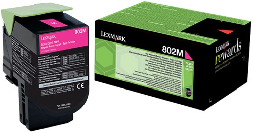 Tonercartridge Lexmark 80C20M0 802M magenta