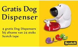 Scotch plakbandhouder Hond C31