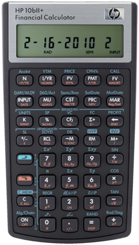 Rekenmachine HP 10BII