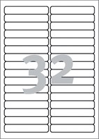 Etiket A4  96x 16,6mm L6031REV-25 afneembaar ds/800-2