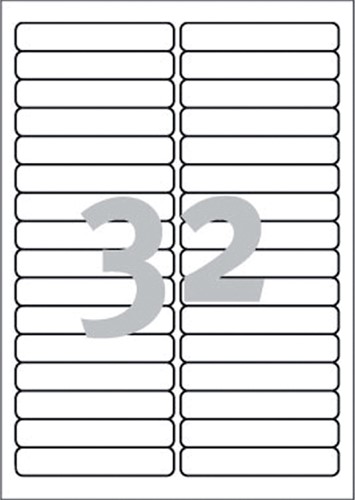 Etiket A4  96x 16,6mm L6031REV-25 afneembaar ds/800-2