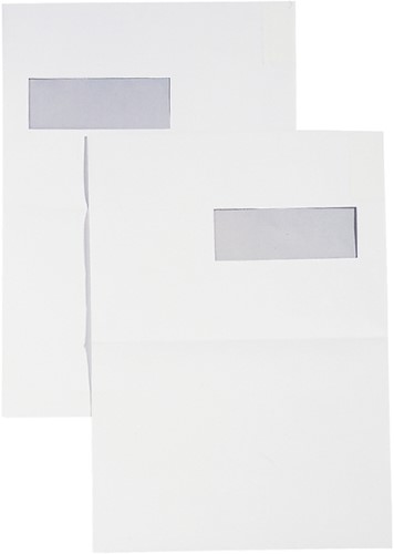 Enveloppen akte 229x324mm Quantore venster links zelfklevend ds/250-2