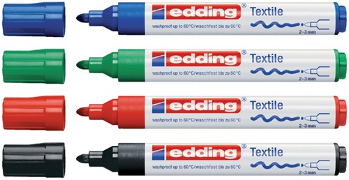 Viltstift Edding 4500 textiel blauw-2