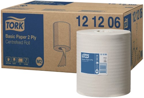 Poetsrol Tork M2 multirol 2-laags Universal 121206 ds/6rol-2
