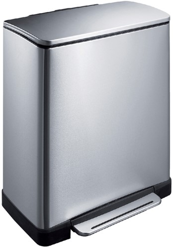 Afvalbak pedaalemmer 18L + 28L mat RVS