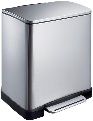Afvalbak pedaalemmer 20L mat RVS