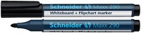 Viltstift Schneider 290 whiteboard rond 2-3mm zwart