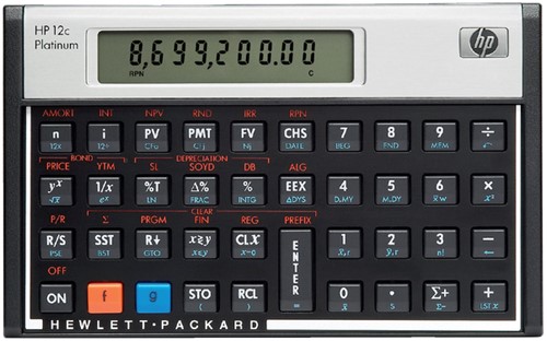 Rekenmachine HP 12C platinum