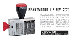 Colop woord-/datumstempel 04000/WD