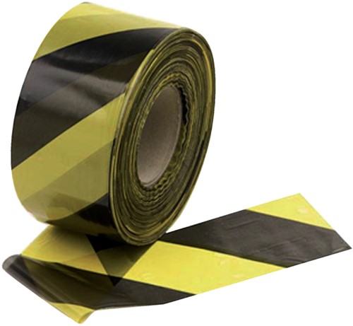 Signalisatielint 250 meter geel/zwart