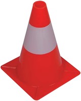 Afbakeningskegel 30cm rood/wit-2