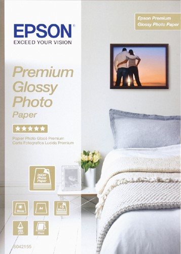 Inkjetpapier Epson S042155 A4 255gr PR glans 15 vel