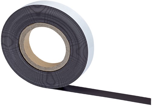 Magneetband Maul zelfklevend 10mx35mmx1mm wit