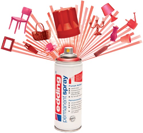 Verfspuitbus Edding 5200 Permanent glossy diepzwart-2
