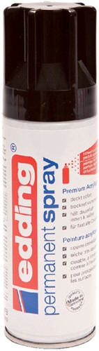 Verfspuitbus Edding 5200 Permanent glossy diepzwart