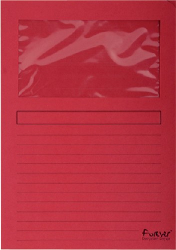 Venstermap Exacompta karton rood ds/100