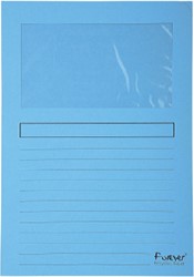 Venstermap Exacompta karton licht blauw ds/100